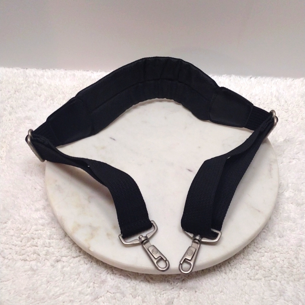 Black Shoulder Padded Strap Adjustable 30"-43 1/2" Long x 1 1/2" Wide #299-49